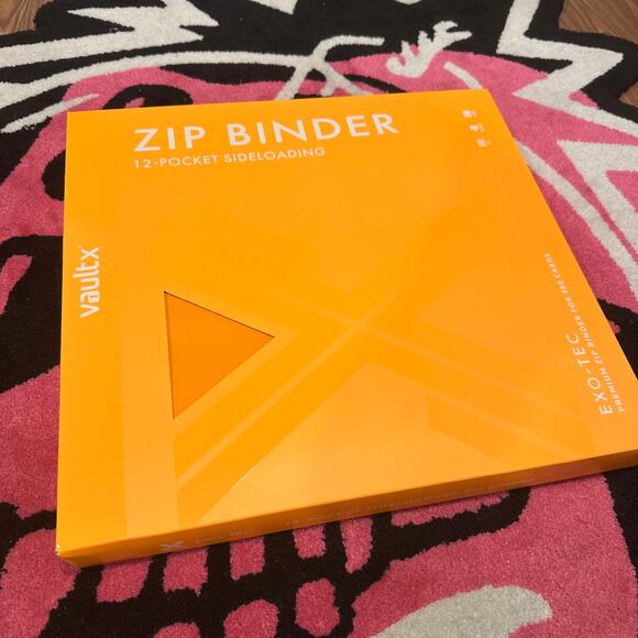Vault X 12-Pocket Exo-Tec Zip Binder Orange - Brand New - Picture 2 of 10